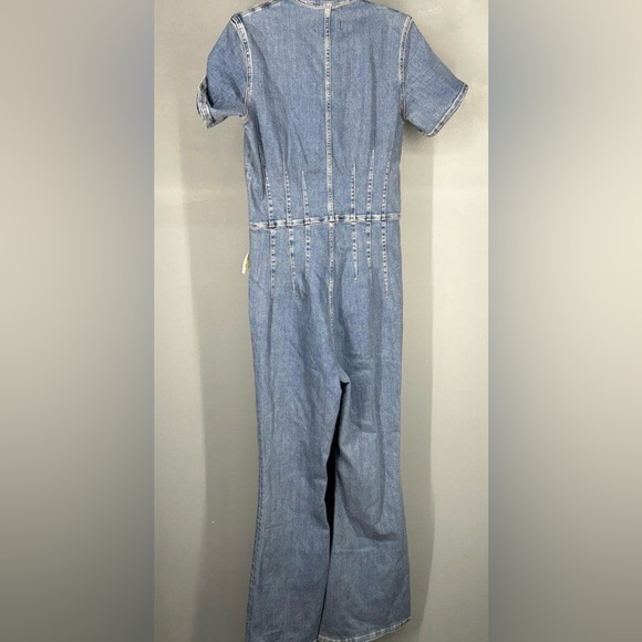 NWT - We The Free Blue Denim Jumpsuit - Size Large - Picture 2 of 4